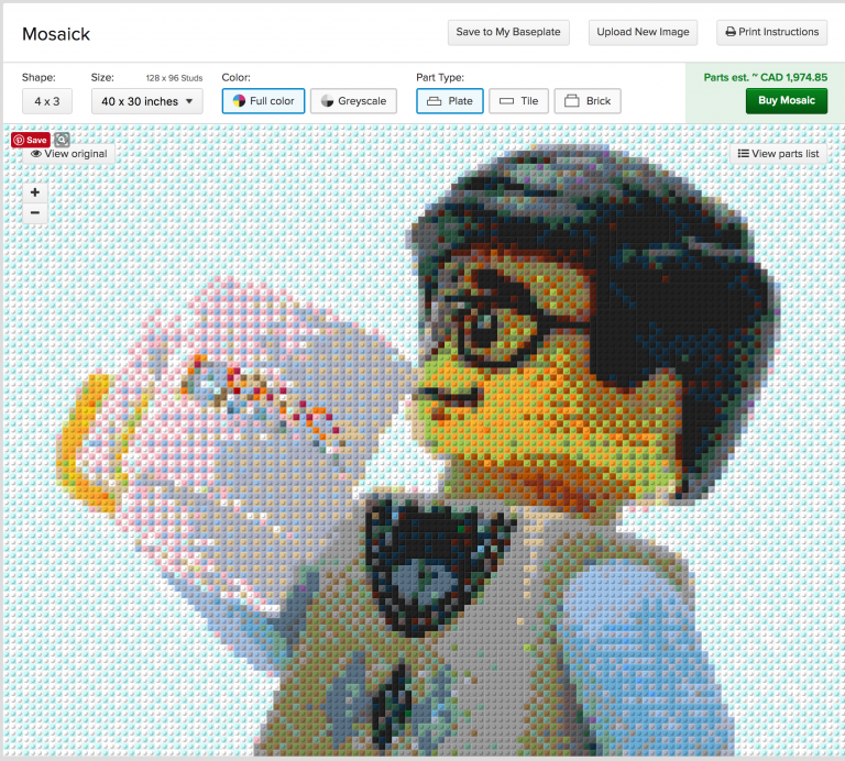 BrickLink Mosaick Maker – Now in Beta BrickLink Mosaick Maker – Now in Beta
