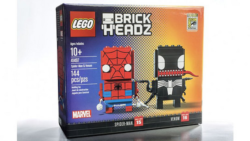 Spider-Man and Venom BrickHeadz – 2017 Comic Con exclusive Spider-Man and Venom BrickHeadz – 2017 Comic Con exclusive