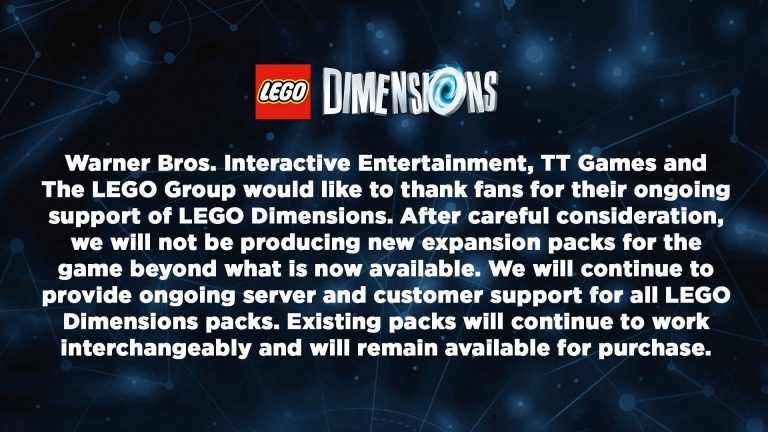 LEGO Dimensions officially coming to an end LEGO Dimensions officially coming to an end